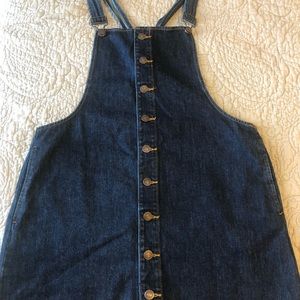 Overall denim dress